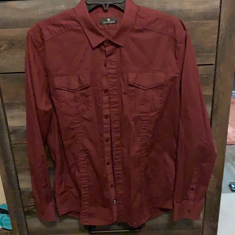 7Diamonds (Men’s warehouse) burgundy button down